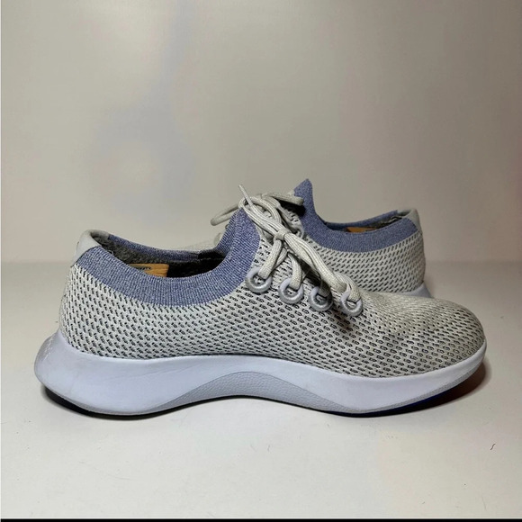 Allbirds Tree Dashers TD Running Shoes White & Blue Mens US Size 12 (270 Box 31) - Picture 4 of 9
